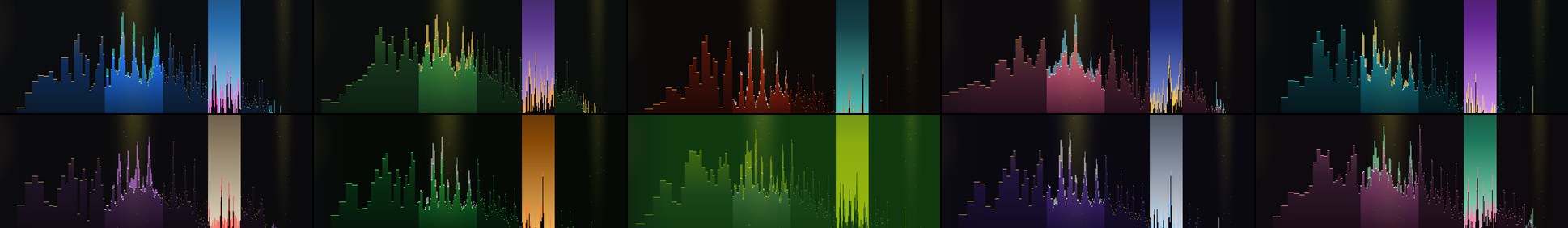 ili's ten colour palettes