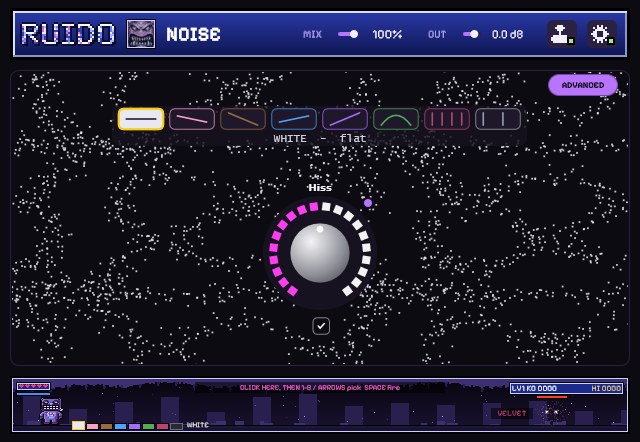 RUIDO Noise in simple mode