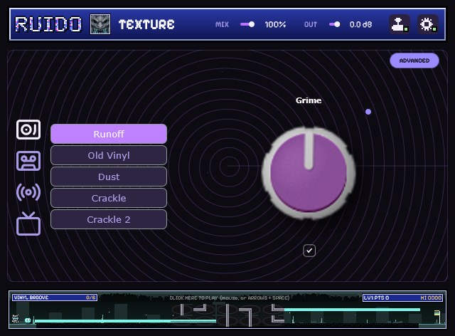 RUIDO Texture in simple mode